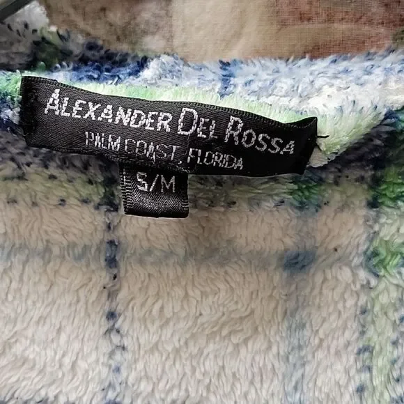 Alexander Del Rossa Unisex Hooded Bathrobe Plush Fkeece - Picture 3 of 6
